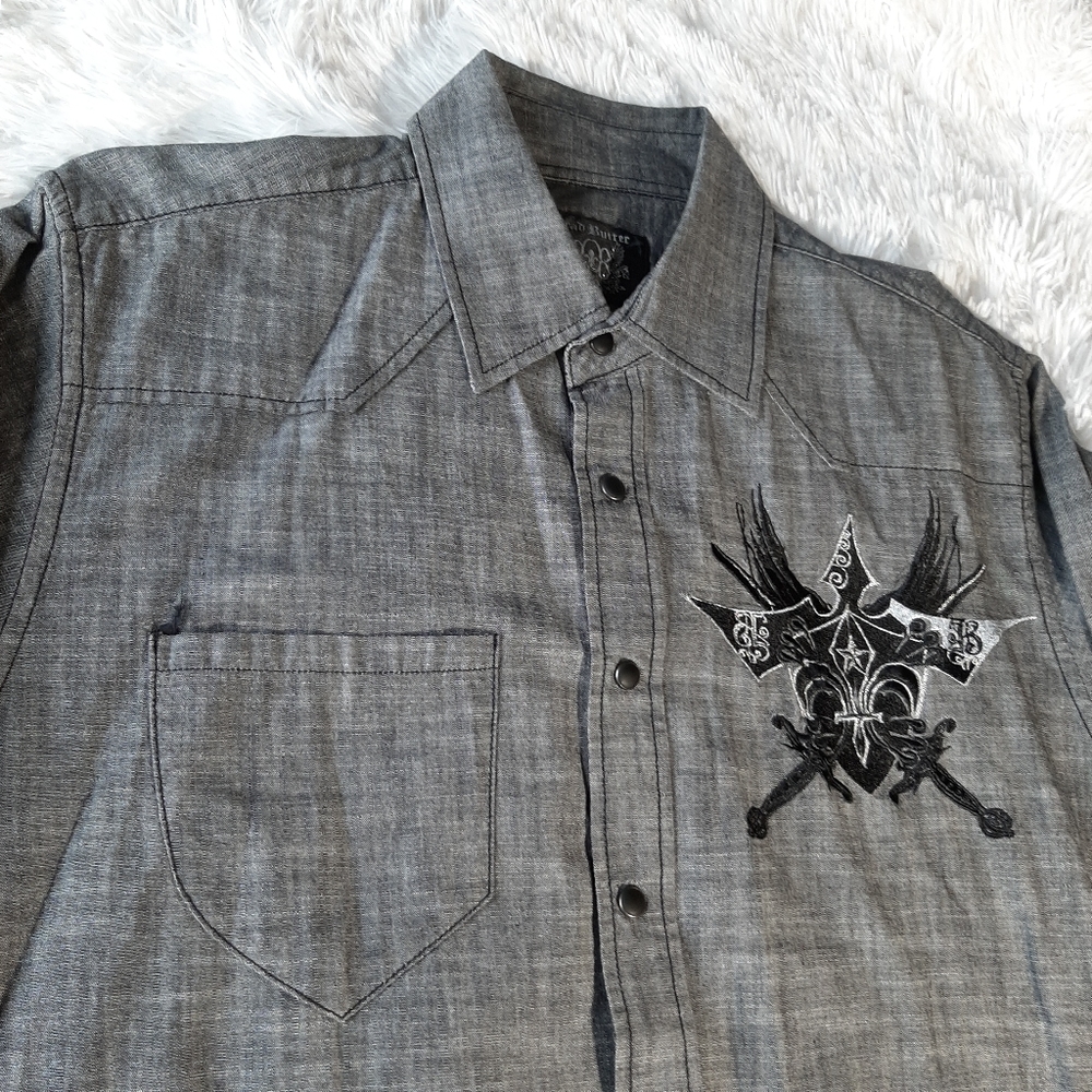 BRAD BUTTER MEN'S LONG SLEEVE BUTTON UP